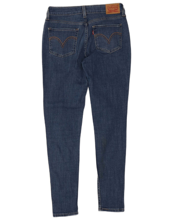 Женские рваные джинсы суперскинни Levi's 535 W29 L30 синие, хлопок