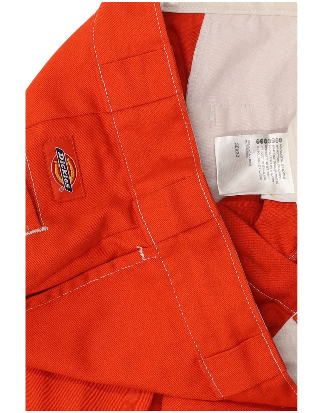 Мужские прямые брюки-чинос DICKIES W30 L32 оранжевого цвета, хлопок