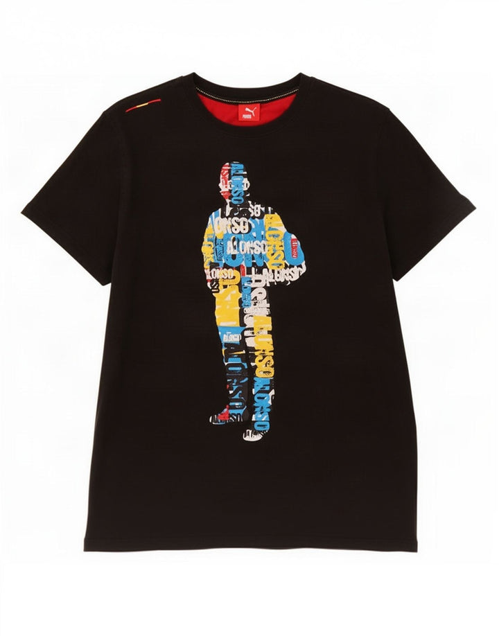 Мужская футболка с рисунком Puma 2XL, черная