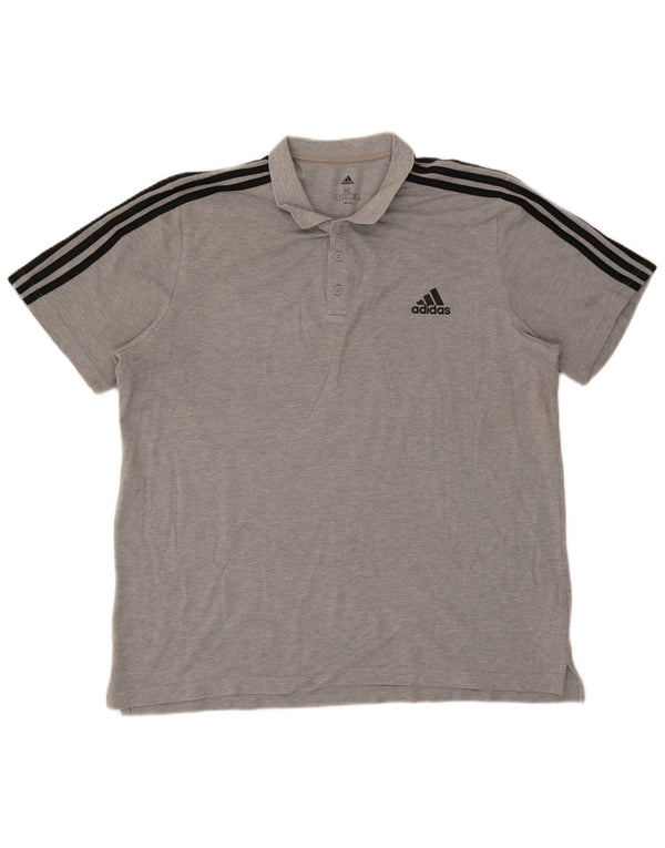 Мужская рубашка поло Adidas XL серая, хлопок