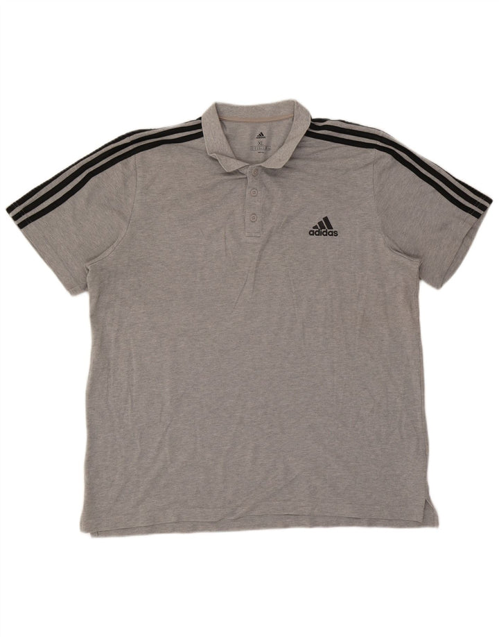 Мужская рубашка поло Adidas XL серая, хлопок