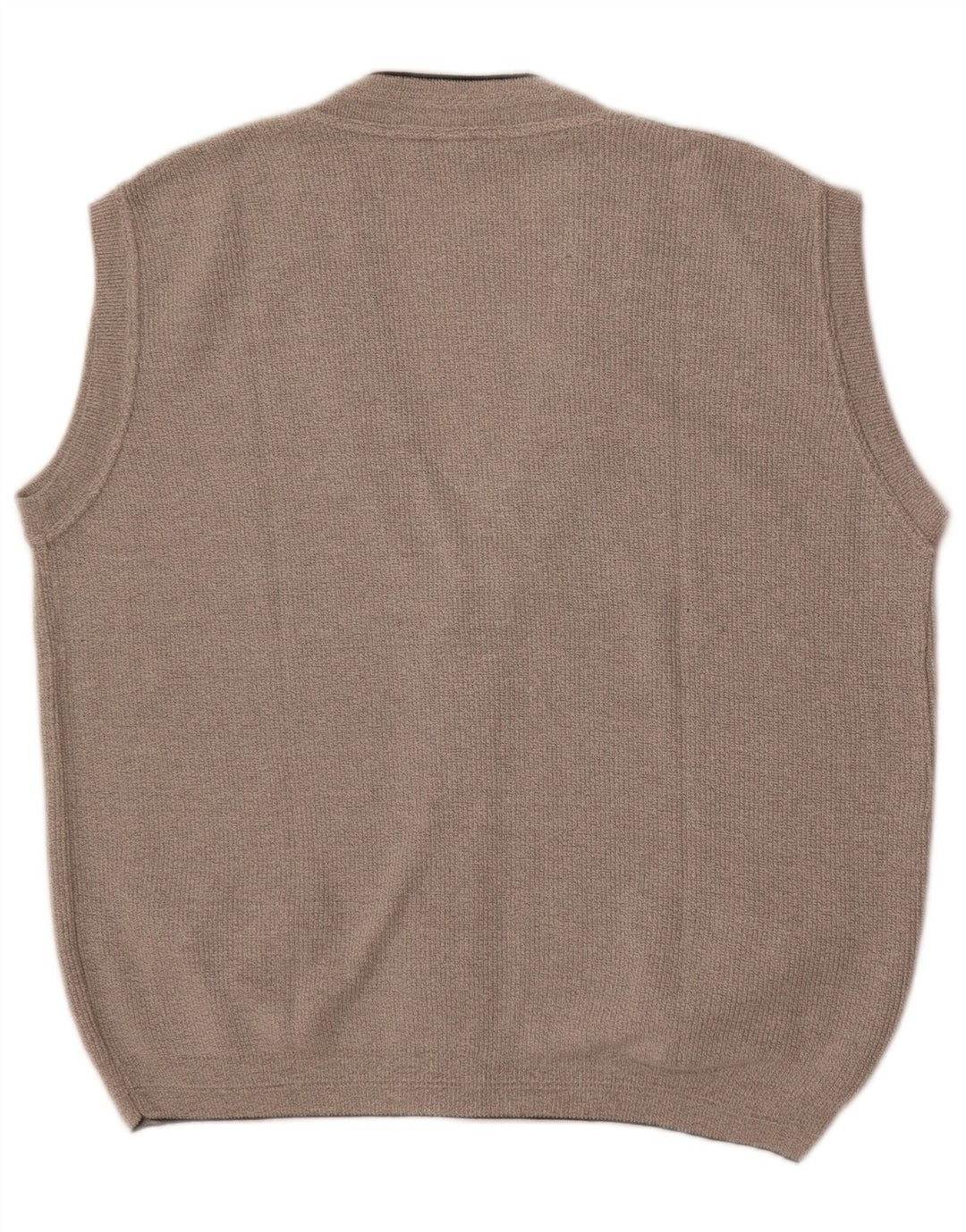 Conte Massimo Мужской кардиган без рукавов, хлопковый свитер среднего серого цвета