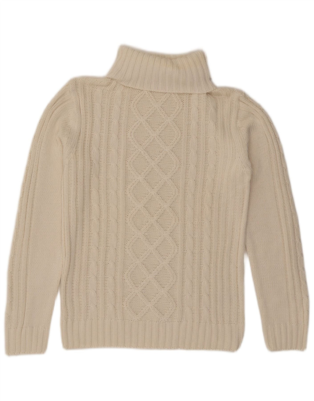 Женский джемпер ESMARA с высоким воротником, Великобритания 14, средний цвет, белый хлопок