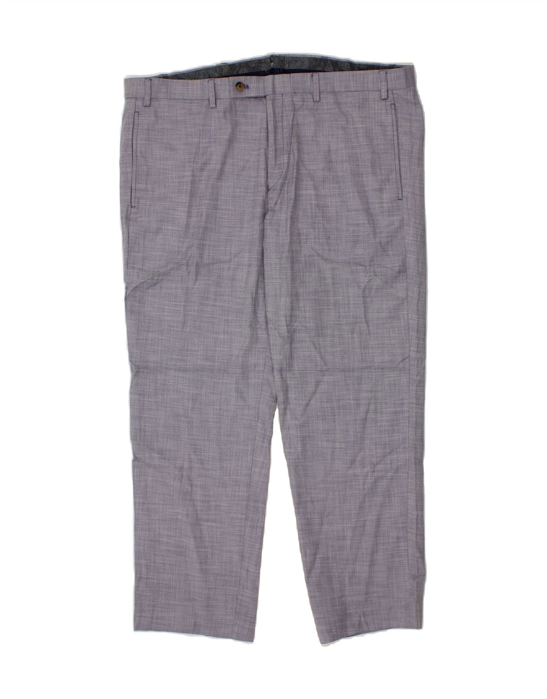 RALPH LAUREN Mens Straight Suit Trousers W38 L30 Blue Polyester Vintage Ralph Lauren and Second-Hand Ralph Lauren from Messina Hembry 