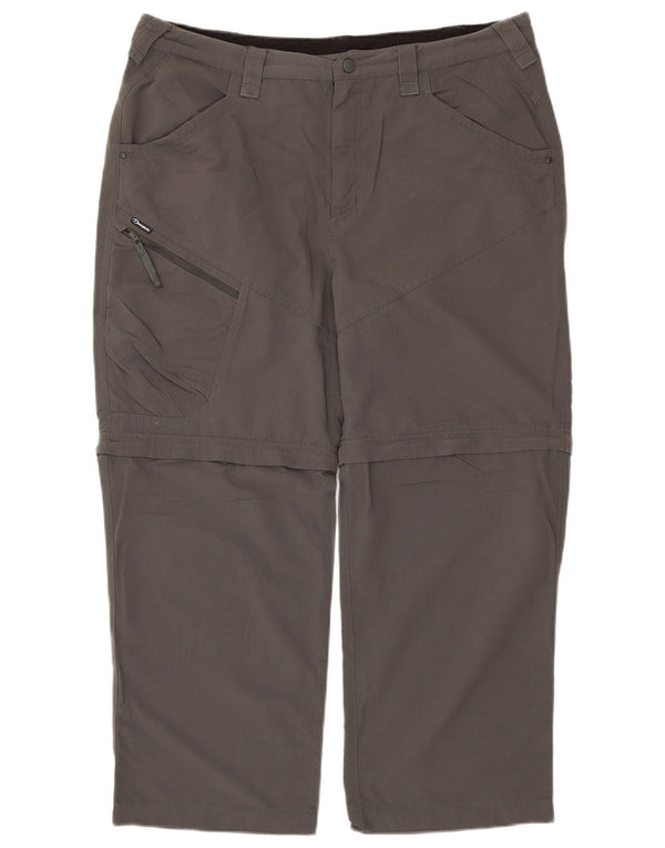 Мужские прямые походные брюки BERGHAUS W36 L26 серые из полиамида