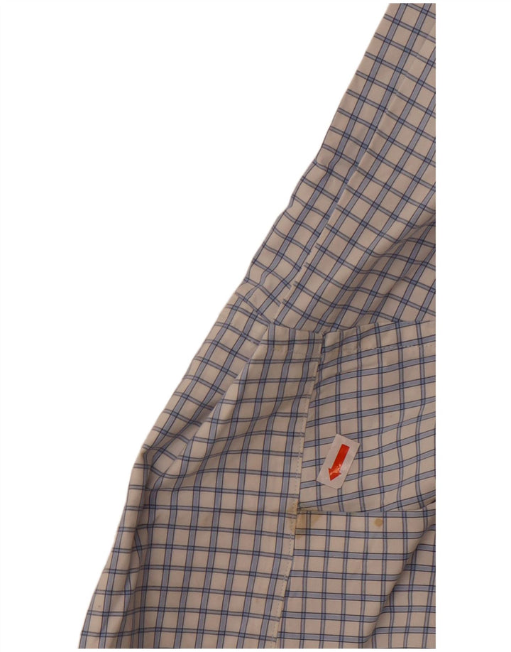 Мужская рубашка Eddie Bauer XL в белую клетку, хлопок