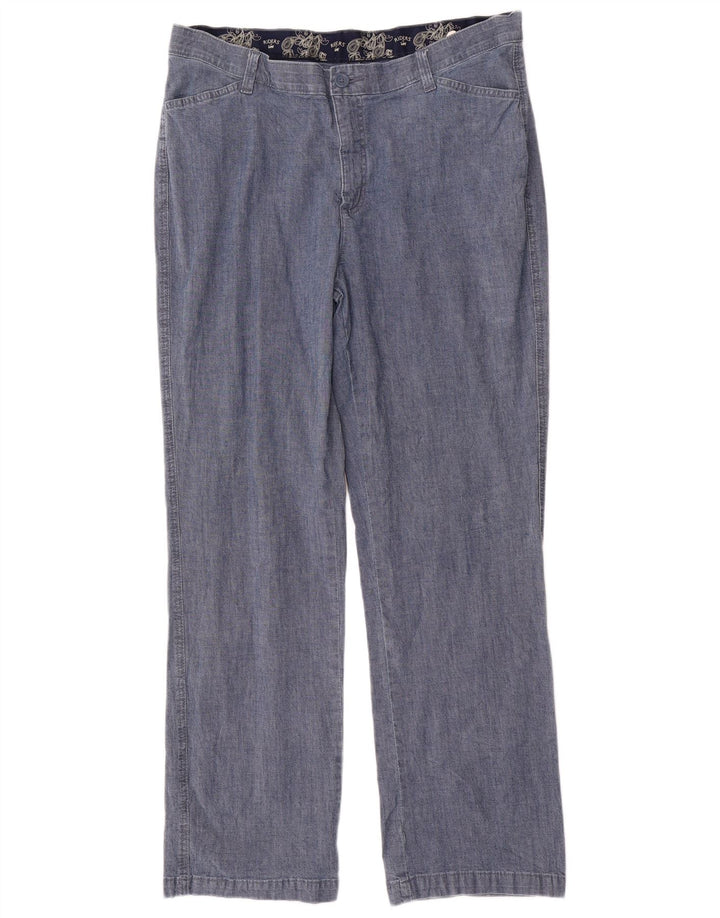 Женские повседневные брюки с высокой талией LEE, США 18, 2XL, W36, L31, синие