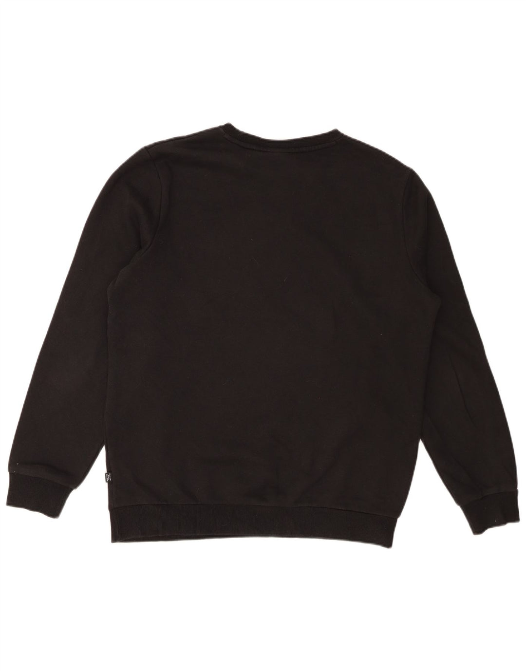 Мужской свитшот с рисунком PUMA, хлопковый джемпер среднего размера, черный