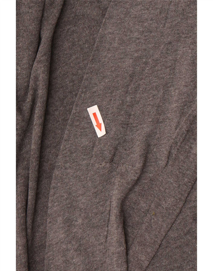 Мужская рубашка-поло с длинным рукавом Zara 2XL, серая