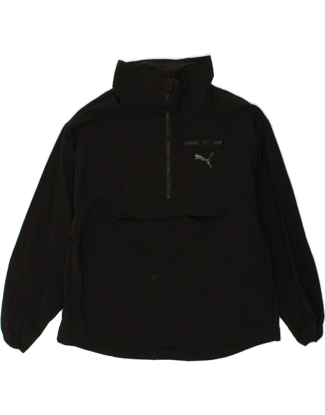 PUMA Womens Anorak Jacket UK 8 Small Black Nylon Vintage Puma and Second-Hand Puma from Messina Hembry 
