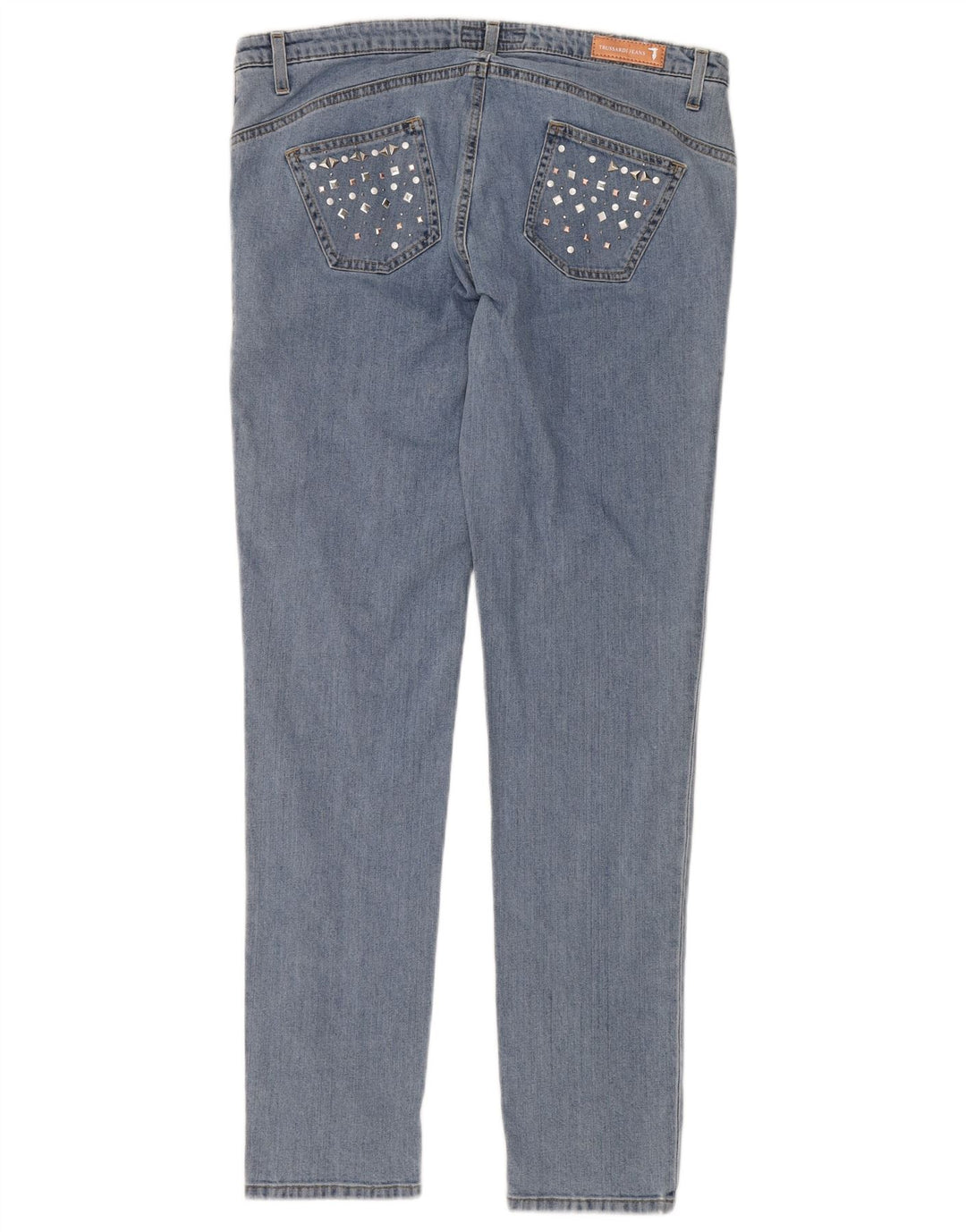 Джинсы скинни женские TRUSSARDI IT 47 Большие W33 L32 Синие