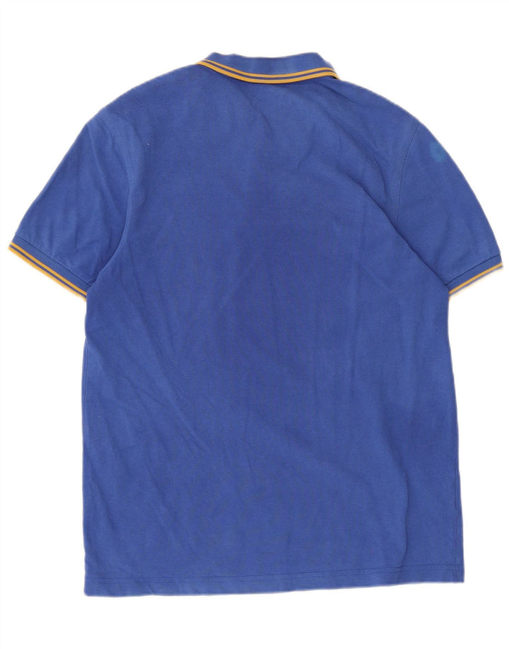Мужская рубашка поло Fred Perry, хлопок среднего синего цвета