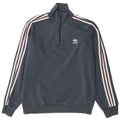 Мужской свитер Adidas с воротником на молнии, хлопковый джемпер среднего серого цвета