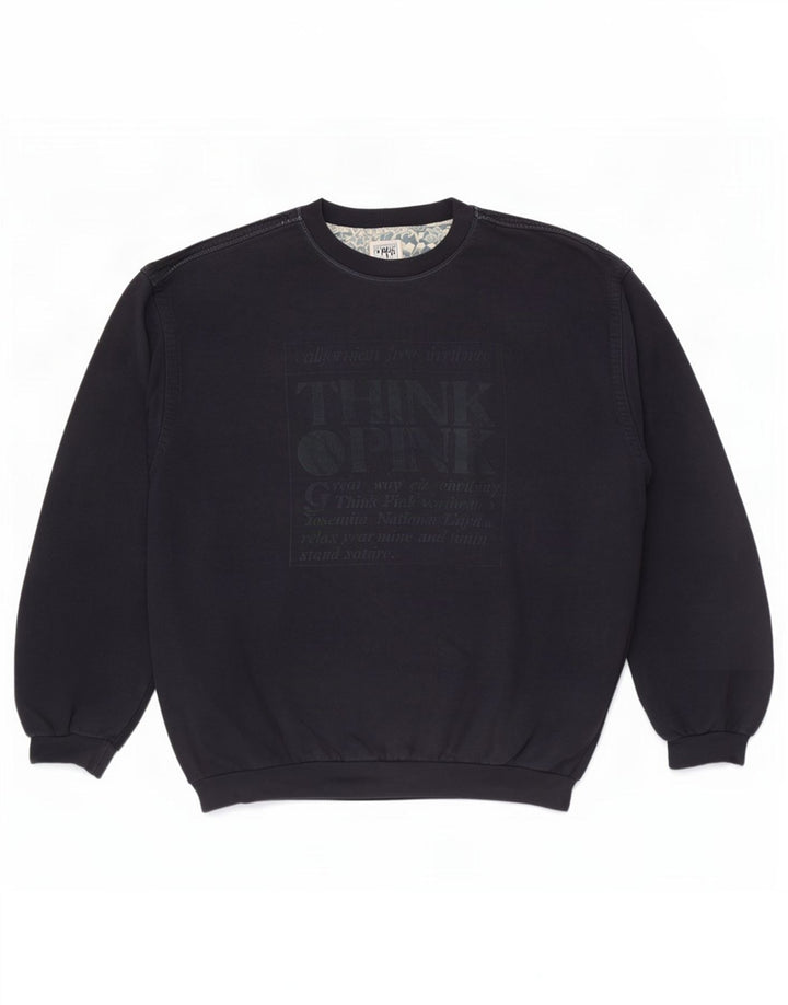 Мужской свитшот Think Pink с рисунком, 2XL, темно-синий