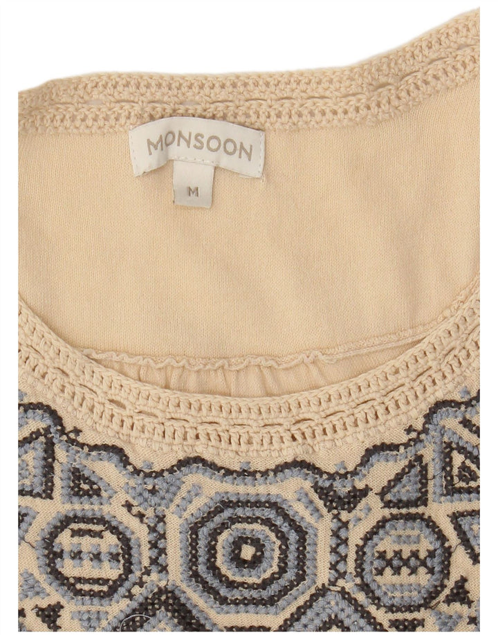 Женская блузка Monsoon Top UK 14 Средний Бежевый Fair Isle