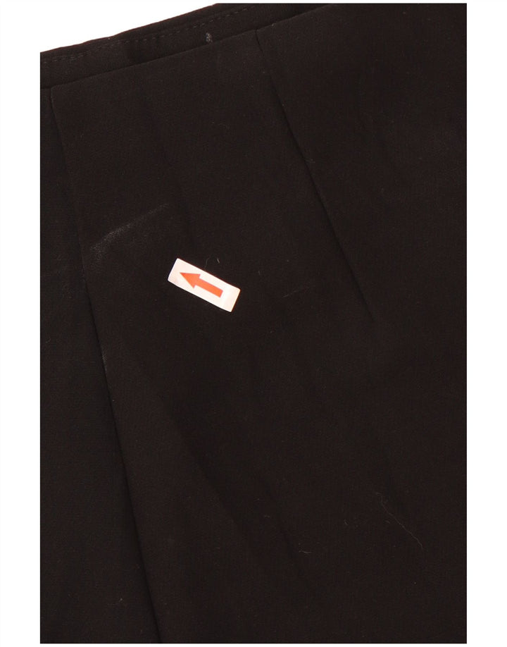 Женские шорты Zara UK 8, маленькие черные из полиэстера