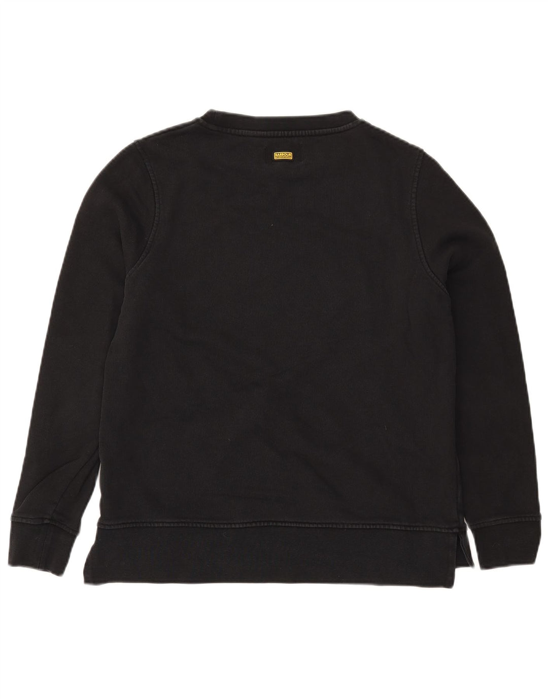 Женский свитер с рисунком BARBOUR UK 12, средний черный хлопковый джемпер