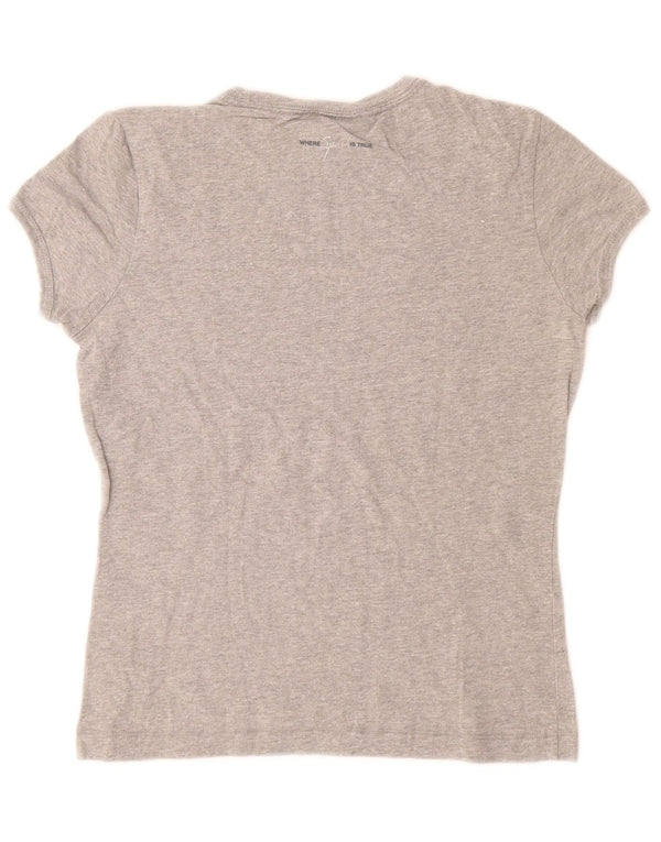 Женская футболка с рисунком CHAMPION Heritage Classics Top UK 12, средний серый цвет