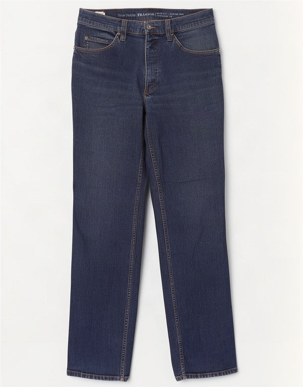 Мужские прямые джинсы Mustang Tramper Slim Fit со средней посадкой W34 L34, синий хлопок