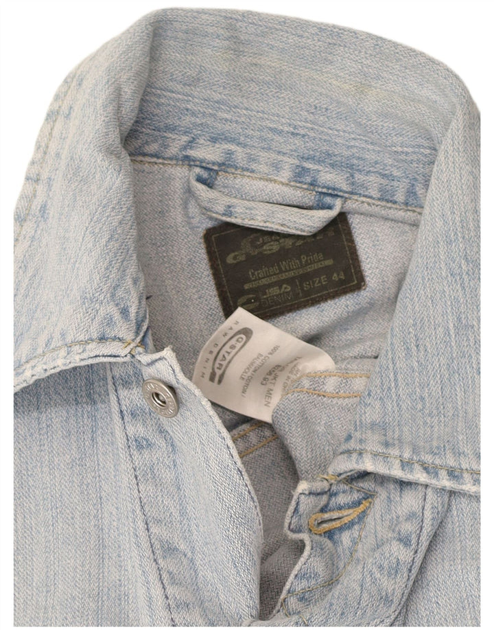 G-STAR Mens Denim Jacket IT 44 XS Blue Cotton