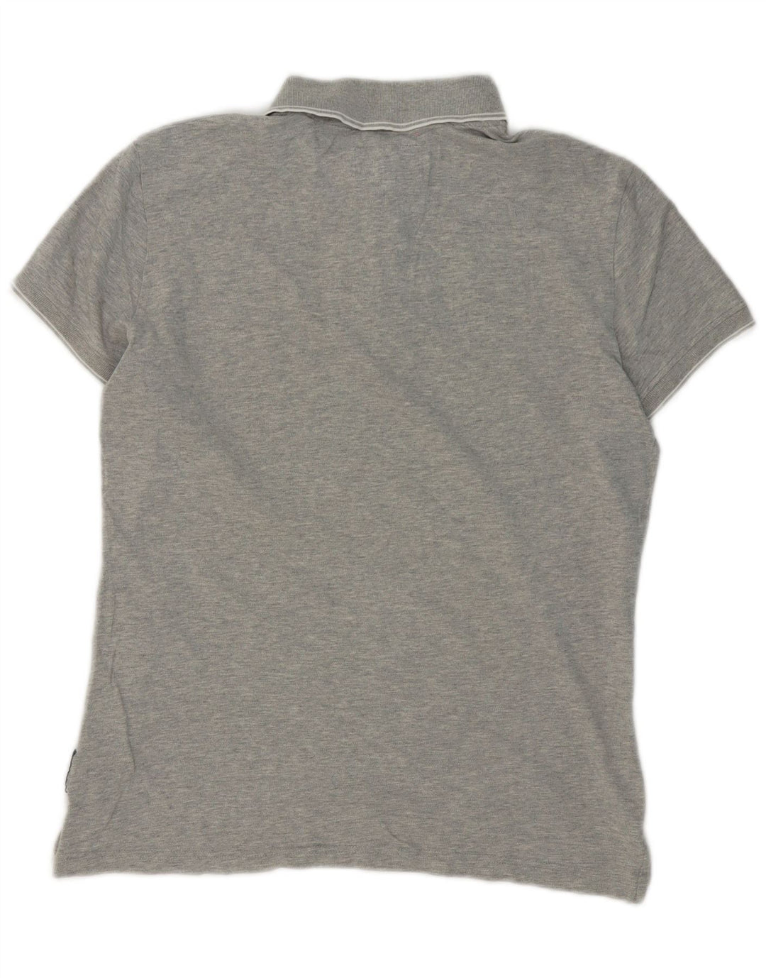 Мужская рубашка поло Armani Jeans Extra Slim Fit, хлопковая, серого цвета