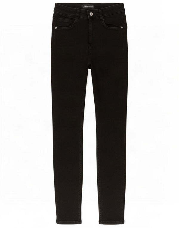 Zara Женские джинсы скинни EU 36 XS W26 L27 Черный хлопок