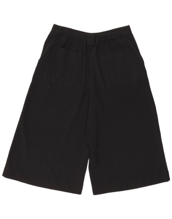Женские широкие капри Marks & Spencer UK 12 Medium W30 L18 черные