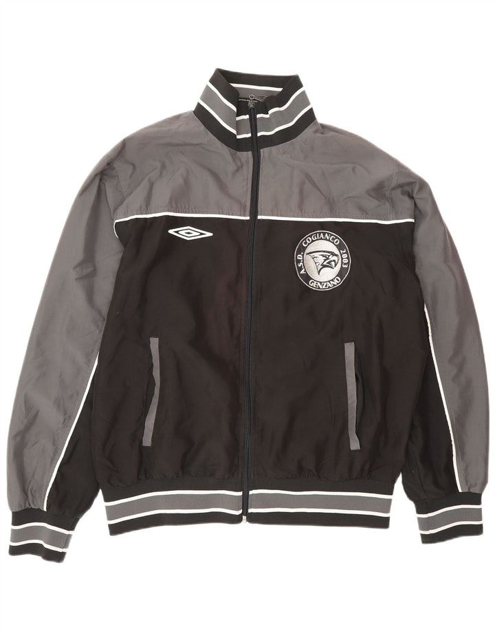 Umbro Мужской спортивный костюм с графическим рисунком, верхняя куртка, большой серый полиэстер с цветными блоками