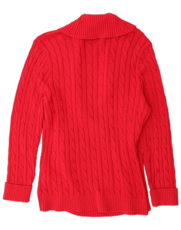 Женский удлиненный кардиган Ralph Lauren, Великобритания, 18 XL, красный хлопок