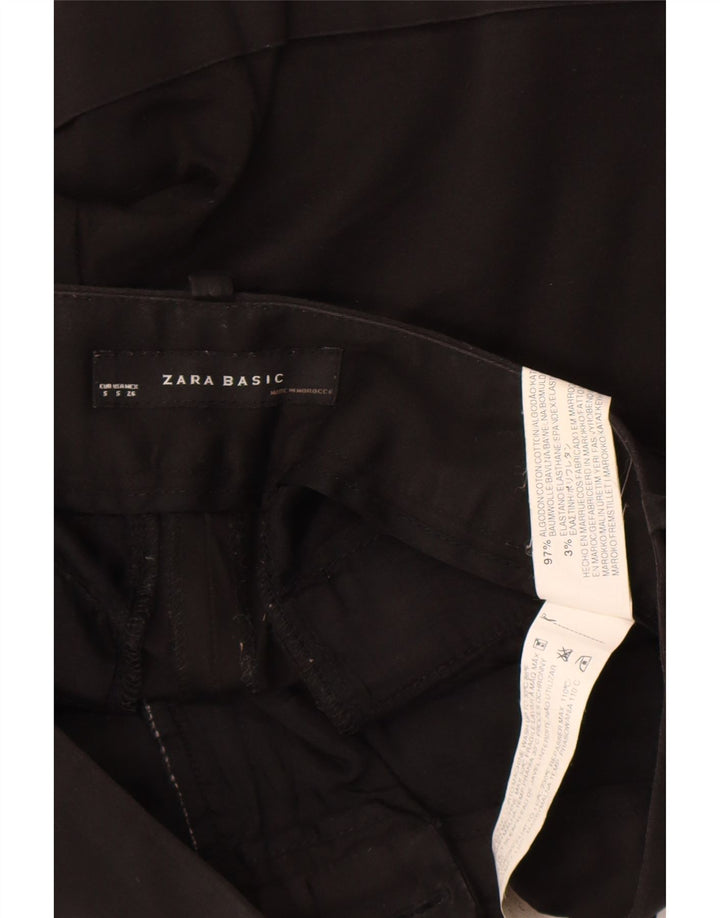 Женские шорты чинос Zara, маленькие, черные, хлопковые, W26