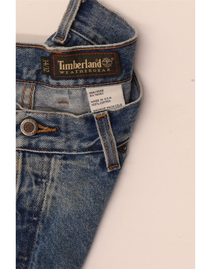 Мужские прямые джинсы Timberland W34 L32, синий хлопок
