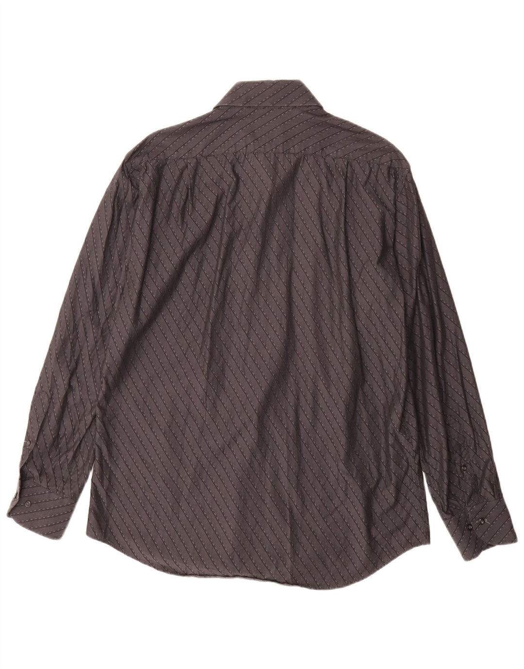 Мужская рубашка ROCCOBAROCCO, размер 16 41, большая черная полоска из хлопка