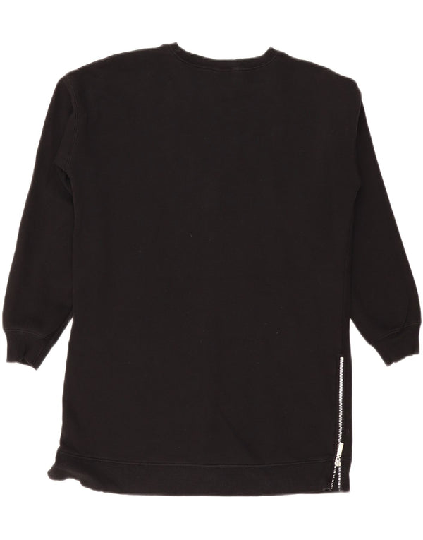 Женский удлиненный свитшот большого размера MINT VELVET, UK 10, маленький черный