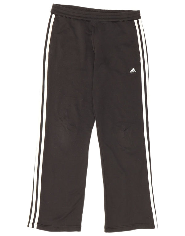 Женские спортивные брюки Adidas UK 10, маленькие черные из полиэстера