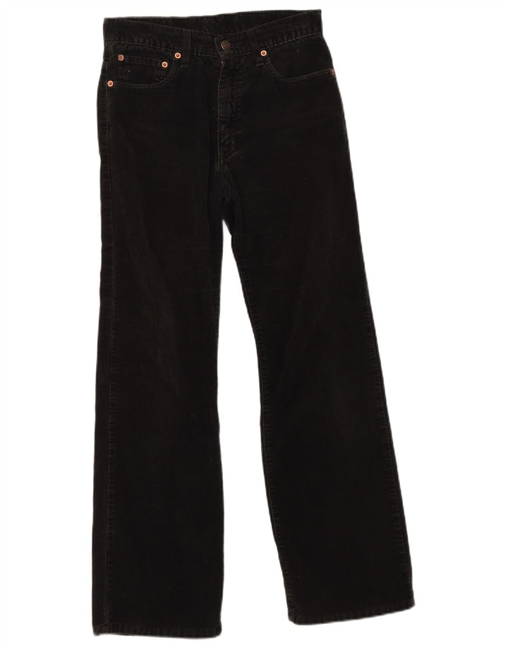 Женские вельветовые брюки Levi's Bootcut W28 L30, черный хлопок