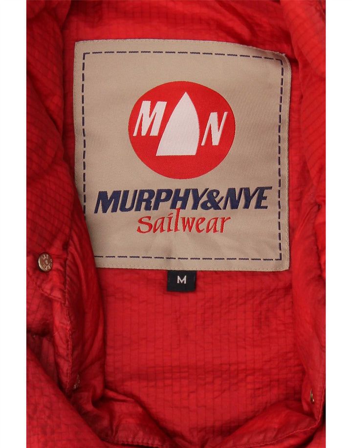 Мужской утепленный жилет Murphy & Nye UK 38, средний красный в клетку
