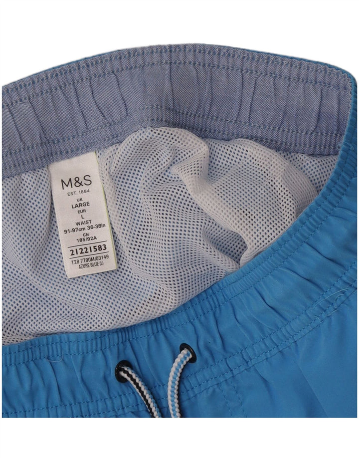 Мужские шорты для плавания Mark & Spencer Regular, большие синие, полиэстер