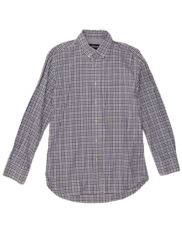 Мужская рубашка Barbour, маленькая синяя в клетку