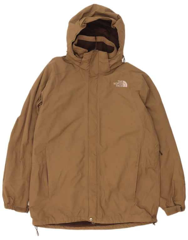 Мужская дождевик с капюшоном The North Face UK 40, большой бежевый нейлон