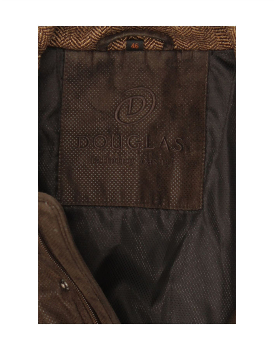 DOUGLAS Mens Windbreaker Jacket UK 46 3XL Brown Vintage Douglas and Second-Hand Douglas from Messina Hembry 