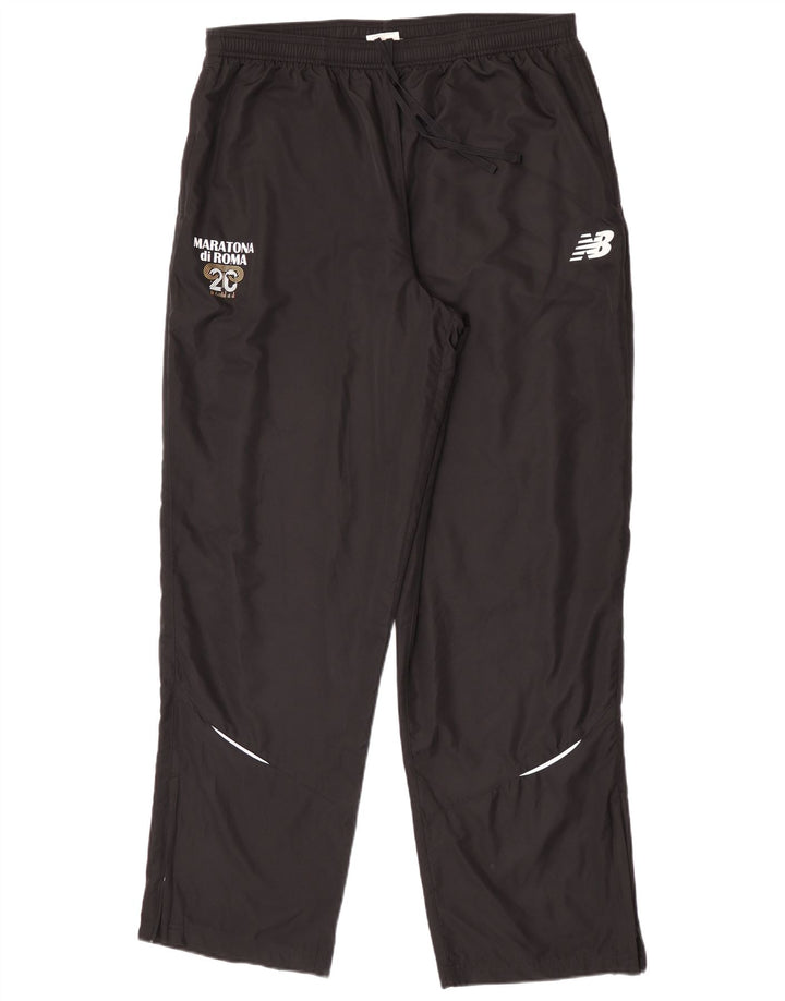 Мужские спортивные брюки NEW BALANCE с графическим рисунком XL, черный полиэстер