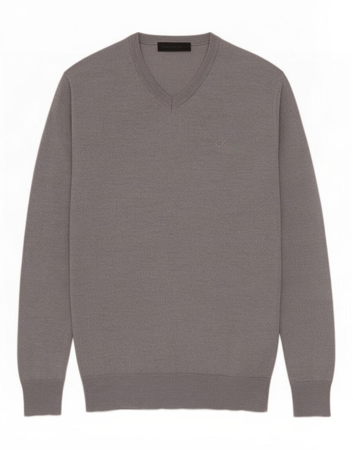 Мужской джемпер с v-образным вырезом Calvin Klein Jeans 2XL, серый