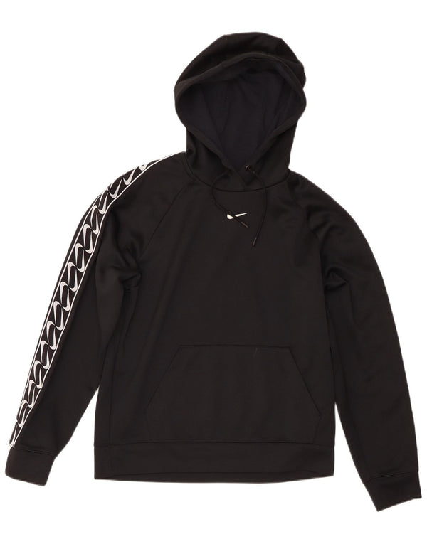 Женский джемпер с капюшоном Nike Oversized с рисунком UK 6 XS, черный полиэстер