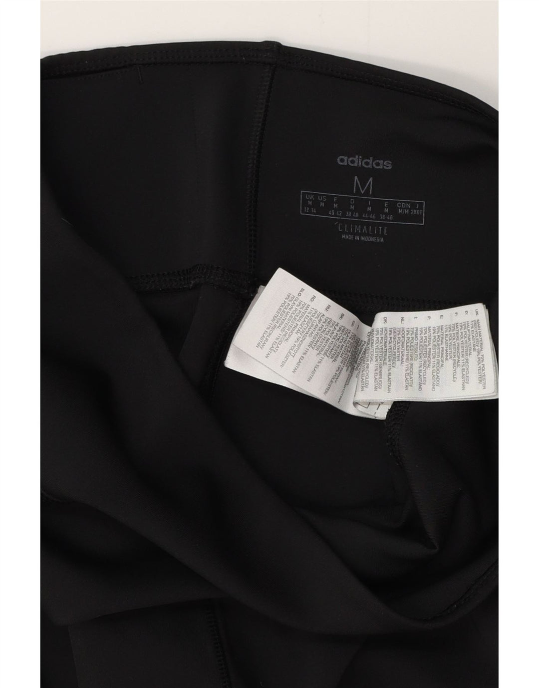 Женские леггинсы ADIDAS Climalite UK 12/14, средний черный полиэстер