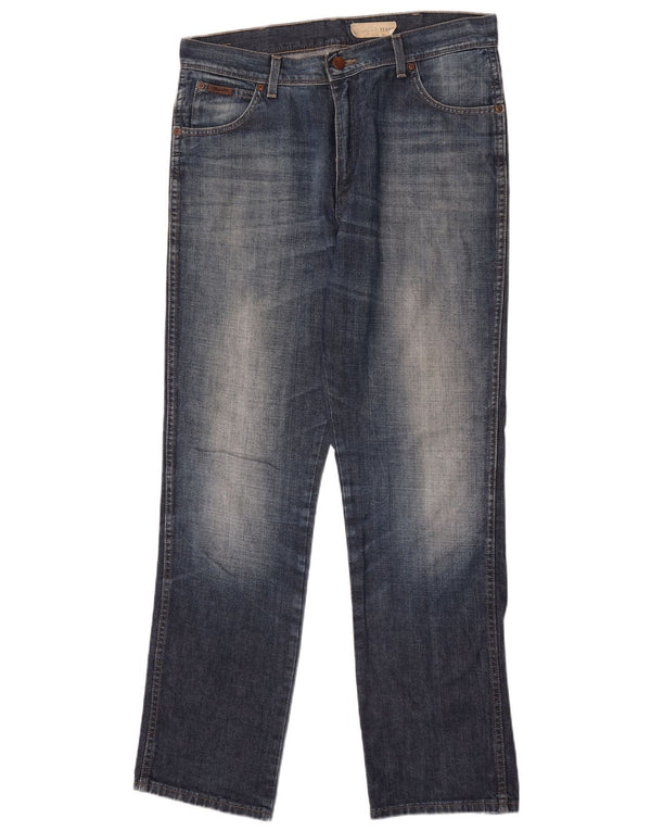 Мужские прямые джинсы Wrangler Texas W36 L34, синий хлопок