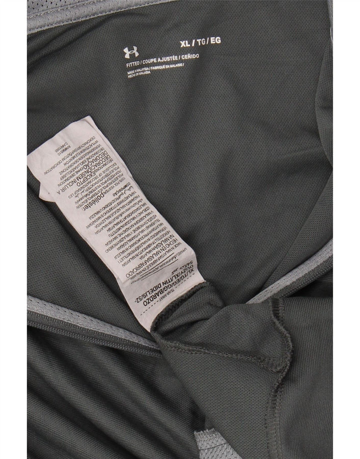 Мужской спортивный костюм UNDER ARMOR, верхняя куртка XL, серый полиэстер с цветными блоками