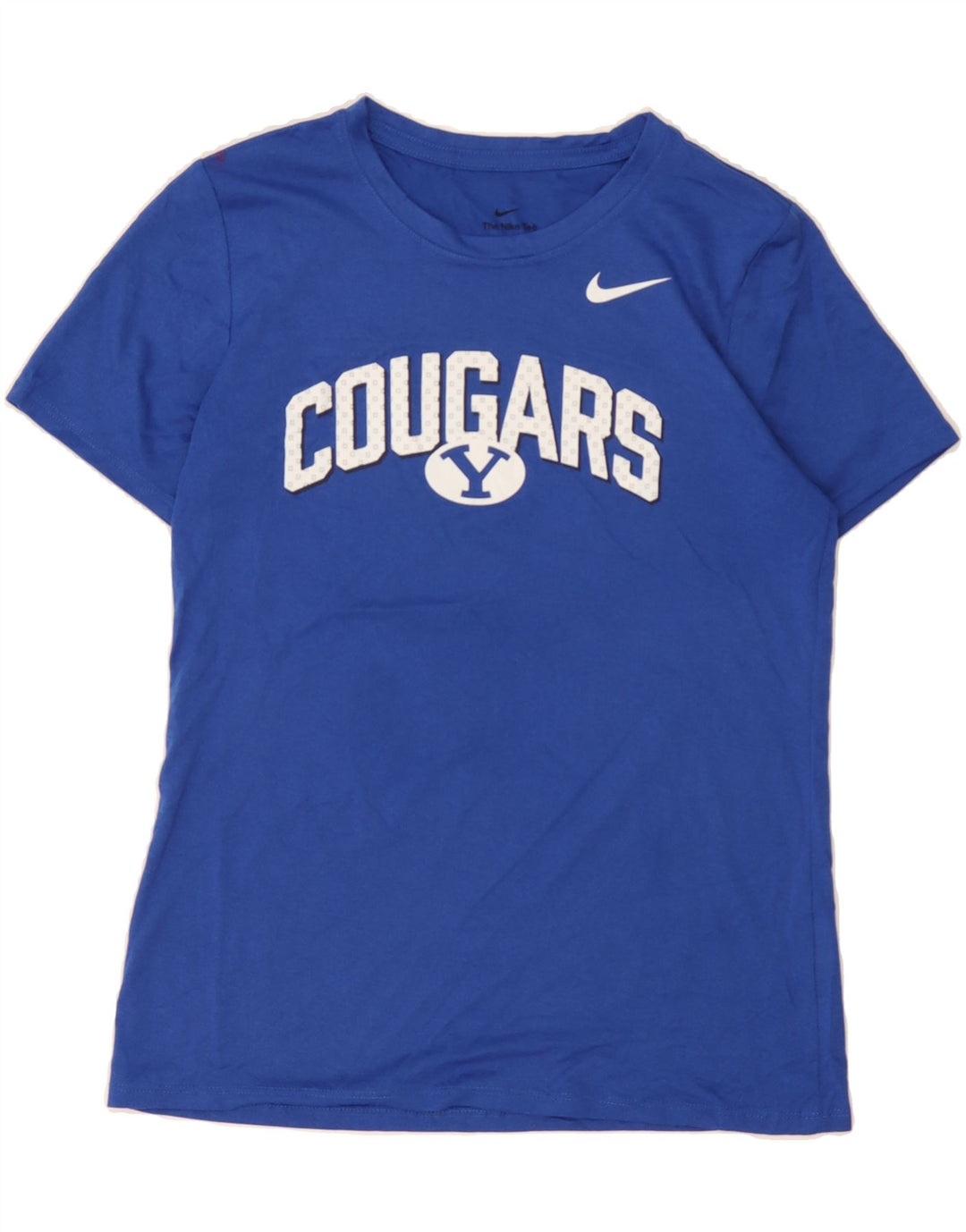NIKE Womens Cougars Graphic T-Shirt Top UK 10 Small Blue Polyester Vintage Nike and Second-Hand Nike from Messina Hembry 