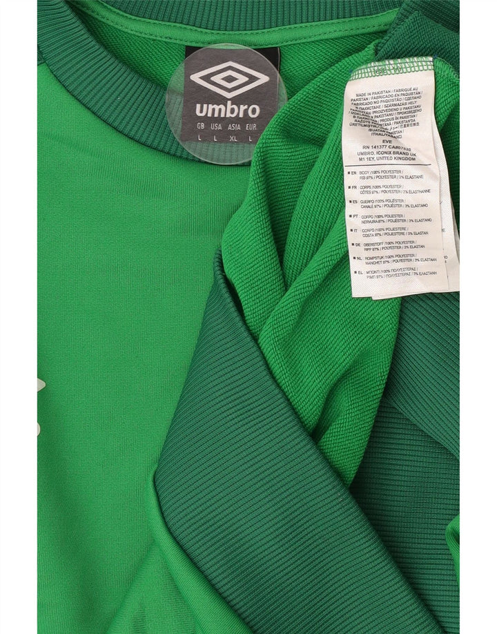 Мужской свитшот Umbro, большой зеленый полиэстер