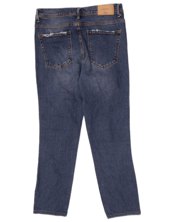 Женские укороченные джинсы Zara EU 38 Small W28 L24 Синие