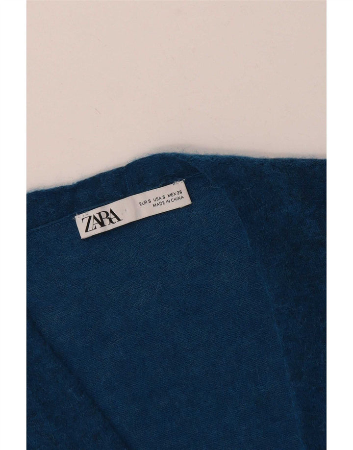 Женский свитер-кардиган оверсайз Zara UK 10, маленький синий
